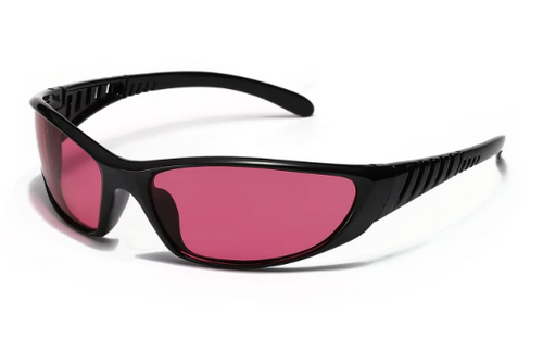 The Circuit Sunglasses with rose lens, three-quarter product view